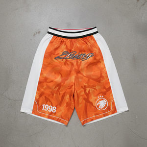 Shorts de basketball camouflage pour hommes, logo Aigle 1998, séchage rapide, taille élastique, style sportif, impression par sublimation - Product Image 5