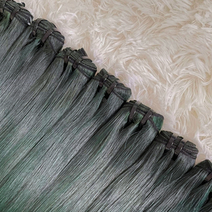 100% Pure Vietnamese Raw Hair Super Healthy Thick End Green Bone Straight <b>Bob</b> <b>Wig</b> Weave Super Silky Shiny 100% Human Bundle - Product Image 4