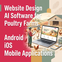 网站设计 人工智能 (AI) 软件 适用于家禽养殖场 Android iOS 移动应用程序 WordPress Shopify 插件 AI CRM 软件 电子商务