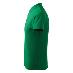 Camiseta Polo de Manga Corta para Hombre ''SOSH 4'', Color Verde Sólido, Tejido de Punto, Corte Regular, Estilo Casual - Product Image 1