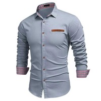 Erkek Parti Giyim Slim Fit Uzun Kollu Gömlek Erkek İhracat Kaliteli Tam Kol Pamuklu Gömlek Erkek Lüks Ofis Uzun Kollu Gömlek