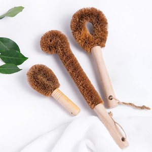 Coconut scrub <b>brush</b> for <b>bottle</b> pan pot low cost coir scrubbing <b>brushes</b> house cleaning supplies - Product Image 5