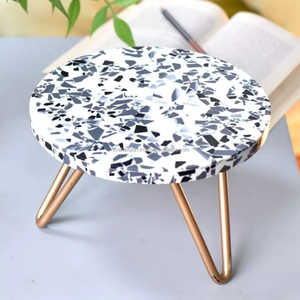 ที่วางเค้กทำจากไม้เรซิ่นแบบมีสไตล์สำหรับวางเค้กขนมหวานและสูตร - Product Image 6