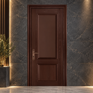 Puerta Interior Moderna de Madera Sólida con Diseño de Panel Moldeado, Superficie Acabada, Apertura Manual para Apartamento/Dormitorio GA-02S - Product Image 1
