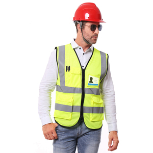 Chaleco de Seguridad de Diseño Único para Trabajo, Alta Visibilidad, Logotipo Personalizado, Material de Algodón Reflectante, Chaleco de Seguridad Ligero - Product Image 1