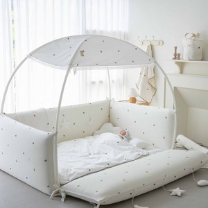 [S.P Company] Protector de Cuna Bordado con Pigmentos para Bebés, Ropa de Cama de Algodón Hipoalergénico para Cuna y Corralito - Product Image 2