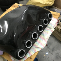Pièces moulées sur mesure en fibre de carbone, accessoires automobiles, collecteur d'admission en fibre de carbone 3K haute résistance / boîte d'admission sport pour M3 E46