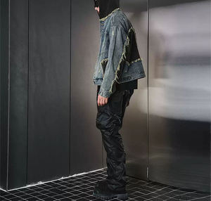 Men Denim <b>Jean</b> Jacket Casual Outwear Fall Jacket Button up Coat Oversize Washed Denim Jacket for Men - Product Image 4