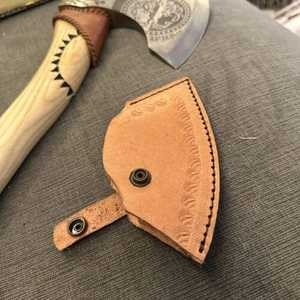 Hacha Vikinga de Acero Damasco de Alto Contenido de Carbono, Hecha a Mano, de Grado Industrial, Marca Steel Craft International, para Camping - Product Image 3