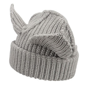 Bonnet unisexe personnalisé en tricot côtelé avec motif crâne, style classique, chaud et confortable - Product Image 4