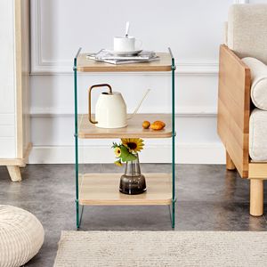 Comodino a Tre Ripiani per Soggiorno - Product Image 2