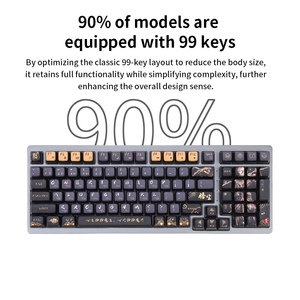 99-Key Full Size Triple-Mode Silent Mechanical Gaming Keyboard <b>USB</b> Type-<b>C</b> LED Backlit with New Kailh Axis Body Hot-Swappable - Product Image 4