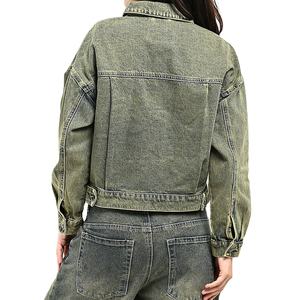 Chaqueta Vaquera de Moda Urbana para Mujer, 100% Algodón, Holgada, con Detalles de Botones, Secado Rápido, Transpirable, Antiencogimiento, Alta Calidad 2026 - Product Image 4