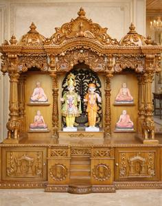 ตู้หิ้งพระไม้แกะสลักรูปช้างแบบโบราณสำหรับบ้าน สีน้ำตาลเข้ม ขายส่งในสหราชอาณาจักร - Product Image 5