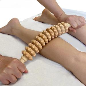 Rodillo masajeador de madera para celulitis, rodillo lipo, masajeador linfático disponible a precios de fábrica al por mayor desde India. - Product Image 1