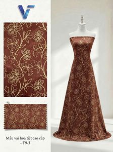 Tela de Chifón Floral de 150/160 cm, Ligera y Transparente, 100% Poliéster, Transpirable, 60 g/m², para Vestidos de Novia, Modelo 8027 - Product Image 5