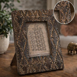 Wood <b>Photo</b> <b>Frame</b> Classic Rustic Farmhouse Interior Decor Artisan Crafted Eco Friendly Sustainable Wood Material Premium Quality - Product Image 5