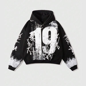 Sudaderas con Capucha de Alta Calidad 100% Algodón para Hombre, Ropa Deportiva, Conjuntos Deportivos, Sudadera con Capucha con Estampado DTF - Product Image 3