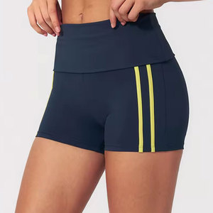 Shorts Deportivos de Cintura Alta para Mujer, Tejidos, con Estampado Floral, de Secado Rápido, con Cierre de Cordón, Mezcla de Algodón, Corte Holgado, Ropa Deportiva - Product Image 1