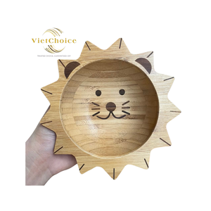 Vietchoice for Competitive Price Sustainable Bamboo Wood Handicraft Disposable <b>Microwave</b> Safe Minimalist Bowl Custom Shape - Product Image 3