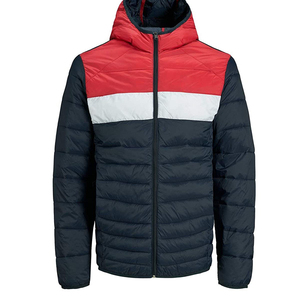 Men Puffer Jackets OEM Custom Design Hooded Warm Causal Street Wear Fashion <b>Quilted</b> Padded Coat Outerwear Men's Puffer Jacket - Product Image 1