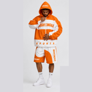 Conjunto de Chaqueta y Pantalón Cortavientos de Lona Personalizada para Hombre, con Capucha y Logotipo Personalizado en la Parte Delantera, Traje Deportivo Impermeable de Nailon - Product Image 6