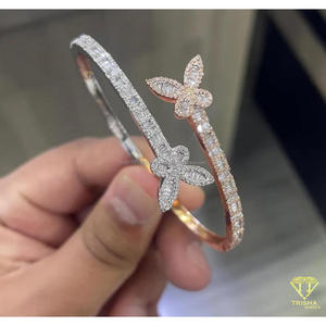 สร้อยข้อมือเทนนิสประดับเพชรโมอิสซาไนต์แบบฮิปฮอป Trisha Jewels เงินแท้ 925 ชุบทองคำสีกุหลาบ สำหรับทุกเพศ เครื่องประดับหรูหรา ได้รับการรับรองจาก IGI - Product Image 5