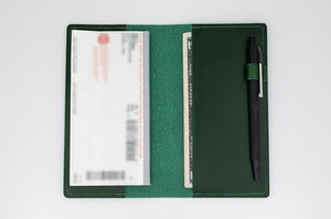 Funda de Cuero Genuino Personalizada para Chequera, con 2 Bolsillos, Impermeable, para Cheques, al por Mayor - Product Image 5