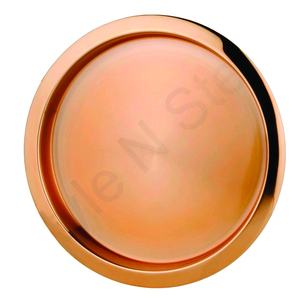 ถาดรองบาร์ทำจากทองแดงทรงกลมถาดสแตนเลสสำหรับเสิร์ฟอาหารดีไซน์ใหม่ - Product Image 1