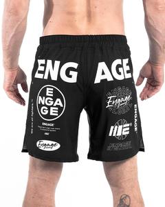 Shorts MMA Engage Coupe Moderne Tissu Uni Forme Ample Tenue Sportive Quotidienne Confort Facilité - Product Image 4