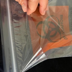 Phòng thí nghiệm Biohazard dây kéo mẫu LDPE <span class=keywords><strong>Kangaroo</strong></span> Túi Ziplock túi với hấp thụ Pad - Product Image 5