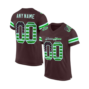 เสื้อเจอร์ซีย์อเมริกันฟุตบอลแบบตาข่ายสตรีทแวร์ ผลิตจากโพลีเอสเตอร์ ออกแบบตามสั่ง ขายส่งจากโรงงาน - Product Image 2