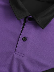 Créez votre propre polo à manches courtes pour homme, design personnalisé, motif color block, haut décontracté pour l'été - Product Image 3