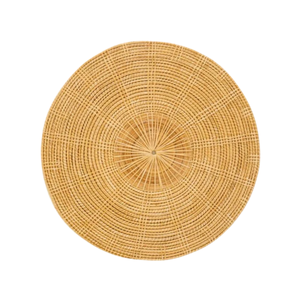 Meditation Room Rattan Placemat Hand-Woven <b>Round</b> <b>Table</b> <b>Mat</b> for Spiritual Decor Natural Calm Fiber Underplate - Product Image 2