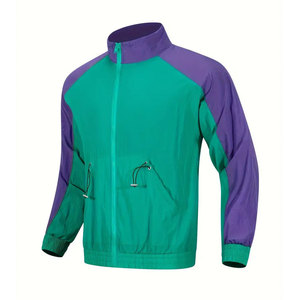 <b>Top</b> Selling Unique Design Men's Windbreaker Jacket High <b>Top</b> Custom Canvas Breathable Long Sleeved Stand Zipper Design Wholesale - Product Image 1