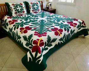 Nouvelle Arrivée 2026 – Ensemble de Couettes Hawaïennes Chic et Tendance à Motif Floral Couleurs Claires en 100% Coton pour la Maison et l'Hôtel - Product Image 4