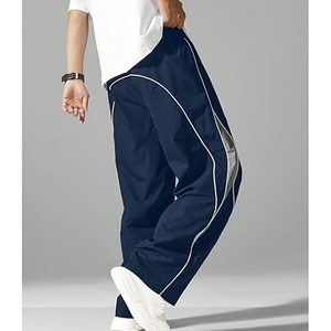 กางเกงวอร์มกันลมของผู้ชายกางเกงแนวสตรีทแบบหลวม - Product Image 3