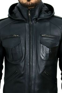 Veste d'hiver en cuir véritable, directement de l'usine, pour les marques de vêtements et d'e-commerce - Respirante, coupe-vent, faible MOQ, fabrication sur mesure - Product Image 6