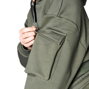 NEW FASHION SWEATSHIRT HOODIES WOMEN POCKETS CREATIVE PLUS SIZE 100% COTTON FLEECE LINED CASUAL WINTER WINDPROOF - Product Image 6