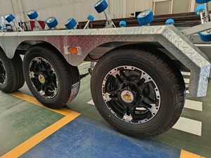 10,5 m 35 Fuß Aluminium legierung Großer Boots anhänger Drei Achsen 5000kg Nutzlast Anpassbar - Product Image 6