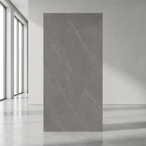 Paneles de losa de tablero de pared de piedra Artificial pulida con patrón de gama alta gris Pietra, azulejos de porcelana sinterizada brillante de 1600x3200mm, salón - Product Image 3