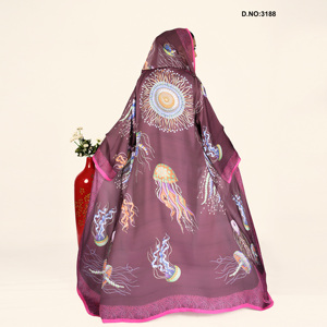 ขายส่งชุดอาบายะหรูหรา ผ้าชีฟอง ผ้าซาติน สำหรับงานปาร์ตี้ แขนยาว เรียบร้อย สไตล์อิสลาม สำหรับผู้หญิง ราคาดีที่สุด - Product Image 2