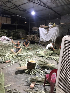 Toiture en feuilles de palmier naturelles, panneaux de toiture en feuilles de palmier du Vietnam, toiture en feuilles de palmier pour hôtel de plage, construction écologique - Product Image 6