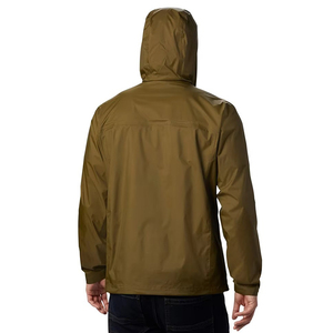 เสื้อแจ็คเก็ตแบบ unisex สีเขียวมะกอก กันน้ำ น้ำหนักเบา ผ้า softshell พร้อมซิปและกระเป๋า ทรงปกติ เหมาะสำหรับกิจกรรมกลางแจ้ง บุด้วยไมโครฟลีซ - Product Image 2