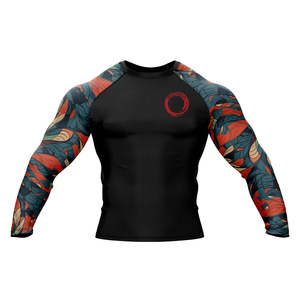 Custom Short <b>Sleeve</b> Men's MMA Rash Guard-Breathable Comfortable Custom Logo OEM Service High Quality Custom Color & Material - Product Image 1
