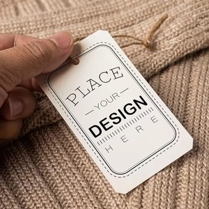 Luxury Garment Tag Custom Private <b>Label</b> and Brand <b>Name</b> Printed Hang Tag for Clothing Direct Factory Sale - Product Image 2