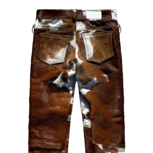 Pantalon en cuir de vachette unisexe personnalisé de haute qualité 2026, service OEM/ODM, quantité en gros, prix bas, pantalon en cuir de vachette pour homme - Product Image 6