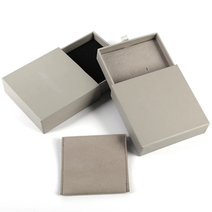 Customized Matte Finish Rigid Drawer <b>Box</b> Recycled Paper Sponge Embossing Printing Features Jewelry Packaging <b>Box</b> Necklace UV - Product Image 4