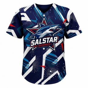 Camisetas de Béisbol Personalizadas de Alta Calidad al por Mayor, Camisetas de Moda en Tendencia, Logotipos de Patrocinadores, Uniformes de Béisbol, Tallas Grandes, Secado Rápido - Product Image 1