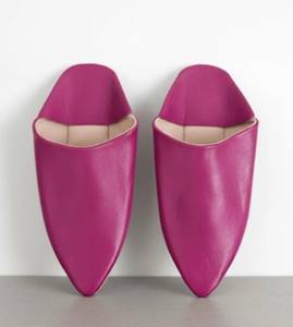 Handmade Babouche Slippers – Authentic Moroccan Slippers, Unisex <b>Indoor</b> & Outdoor <b>Shoes</b>, Pointed Moroccan Babouche Footwear - Product Image 2